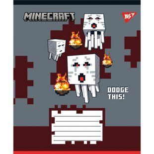 767569 А5 24 лін. Yes Minecraft Walls, зошит учнівський шкільний