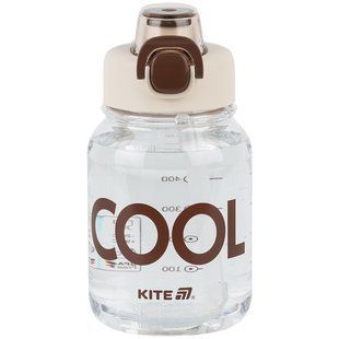Бутылочка для воды Kite, 700 мл, бело-коричневая (K25-1217-1)