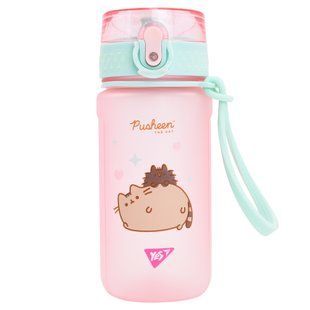 Бутылка для воды Yes "Pusheen" 500 мл, розовая, софт тач (708321)