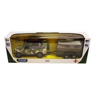 Игровой набор &ndash; LAND ROVER DEFENDER MИЛИТАРИ (с прицепом)