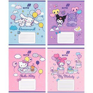 Зошит шкільний Kite Hello Kitty (HK26-235), 12 аркушів, коса лінія