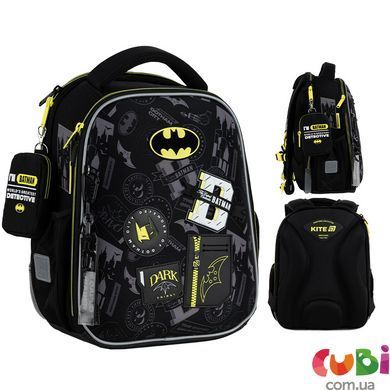 Шкільний набір Kite Education DC Batman SET_DC25-555S (рюкзак, пенал, сумка), комбінований