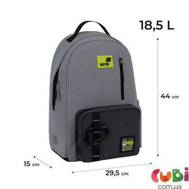 Рюкзак Kite Education teens No One Cares (K26-949L-2), сірий
