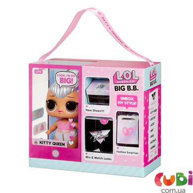 Ігровий набір з мега-лялькою L.O.L. SURPRISE! серії "Big B.B.Doll" - КОРОЛЕВА КІТТІ