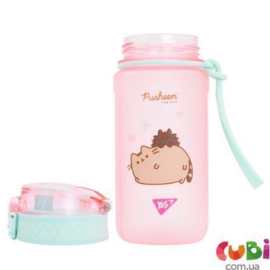 Бутылка для воды Yes "Pusheen" 500 мл, розовая, софт тач (708321)