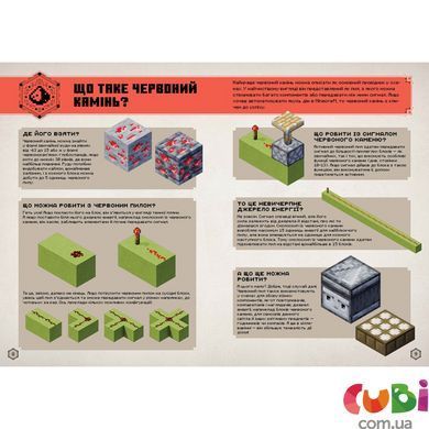Книга MINECRAFT Посібник з червоного каменю. Томас Макбраєн