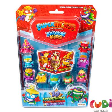 Ігровий набір SUPERTHINGS серії «Kazoom Kids» S1 – КРУТА ДЕСЯТКА (10 фігурок)