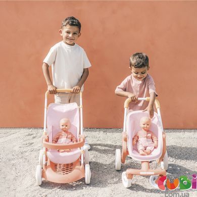 Коляска для куклы Baby NurseТерракотовая пудра. Прогулка с корзиной, 18 мес.+ (7600254024)