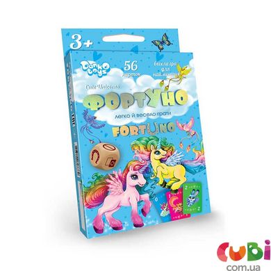 Настольная развивающая игра DANKO TOYS Фортуно Cute Unicorns