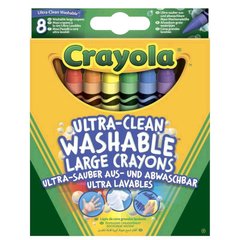 Набір воскової крейди Crayola Супер чисто (змиваються) 8 кольорів (52-3282)
