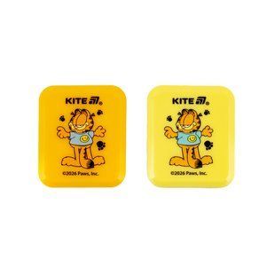 Точилка с контейнером прямоугольная Kite Garfield (GF26-116), помаранчевий; жовтий