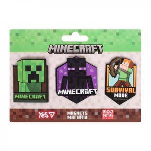 Магниты фигурные Yes "Minecraft", 3 шт 3 (708544)