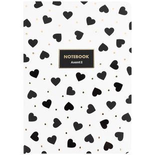 Книга записная A5, 80 листов ячейка, Black&White (8700-26-a)