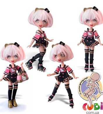 Ігровий набір 4SF MANGA DOLLS серії "Hello Kitty" &ndash; ЗОЛОТА РОЛЕР ДІВА (з аксес.)