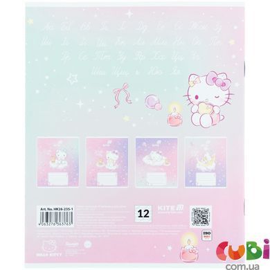Зошит шкільний Kite Hello Kitty (HK26-235-1), 12 аркушів, коса лінія