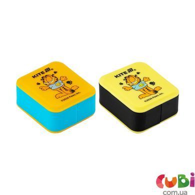 Точилка з контейнером прямокутна Kite Garfield (GF26-116), помаранчевий; жовтий