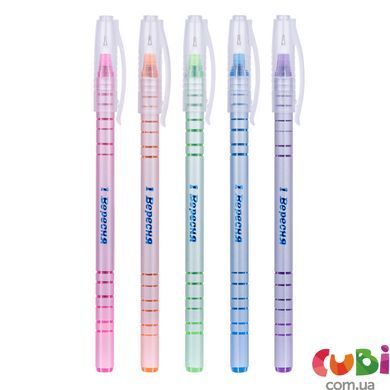 Ручка кулькова 1 Вереснял Flower Pearl Coated 0,6 мм синя