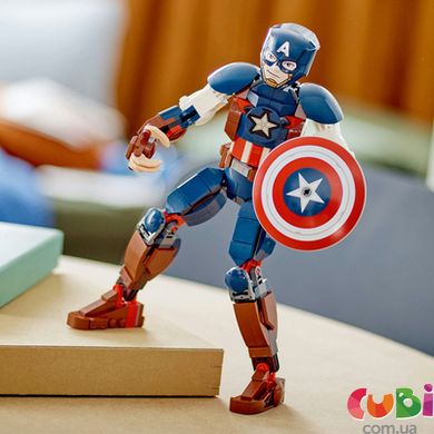 Конструктор детский ТМ LEGO Фигурка Капитана Америка для сборки, 76258