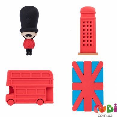 Гумки YES "London", набір 4шт (560558)