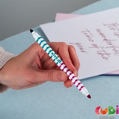 Фломастери двосторонні, набір 12шт, Kite Creative (K-1151)