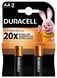 Щелочные батарейки Duracell AA, 2 шт. в упаковке
