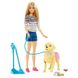 Набор Barbie Прогулка с щенков (DWJ68)