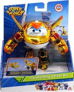 Игровая фигурка-трансформер Super Wings Transforming Золотой Мальчик (Golden Boy) (EU750231)