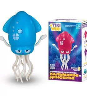 Інтерактивна іграшка Tiki Wiki &mdash; Кальмарик Дензерін (світло, українською, бірюзовий)