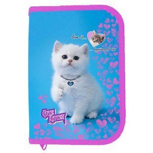 Пенал одинарный, пустой Cute Kitten, 210 70D PL (21005C) CLASS