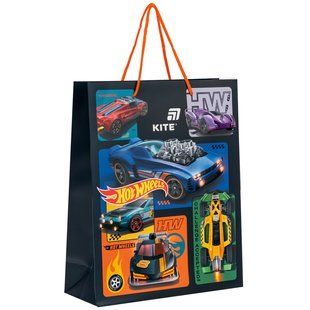 Пакет бумажный подарочный Kite Hot Wheels (HW26-266), 26х32 см