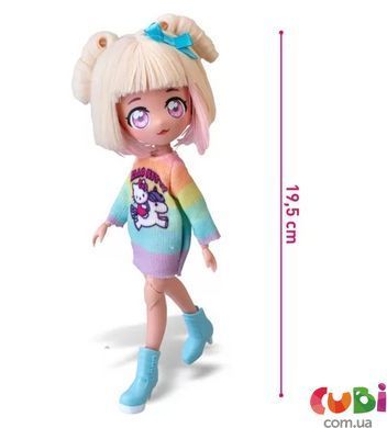 Ігровий набір 4SF MANGA DOLLS серії "Hello Kitty" &ndash; СТИЛЬНА ЦУКЕРОЧКА-ЄДИНОРІГ (з аксес.)