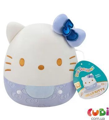 Мягкая игрушка SQUISHMALLOWS &ndash; ХЕЛЛОУ КИТТИ В СИНЕМ (20 cm)