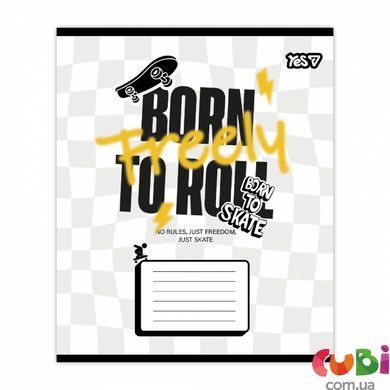 Зошит учнівський Yes Born to skate А5 18 лін. (768718)