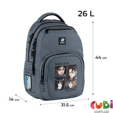 Рюкзак Kite Education підлітковий "Attack on Titan" AT25-903L, комбінований