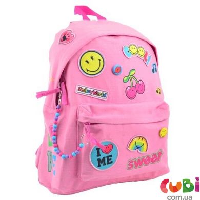 Рюкзак молодіжний YES ST-32 Smiley World, рожевий, 40.5 31.5 14см, 17л