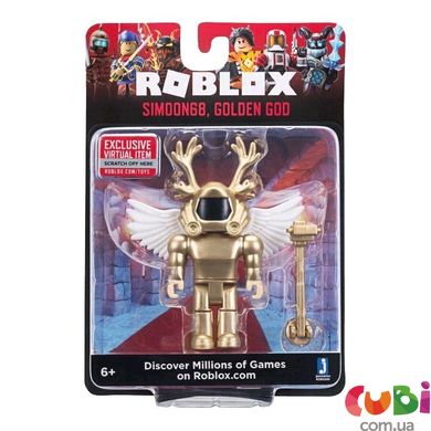 Игровая коллекционная фигурка Jazwares Roblox Simoon68 Golden God W6 (ROB0200)