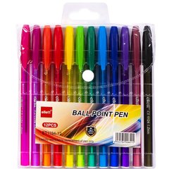 Набір ручок кулькових 12 кольорів Ellott ET1194-12