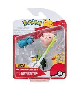 Набір ігрових фігурок POKEMON W18 - КЛЕФЕЙРІ, БЕЛДУМ, СІРФЕТЧ'Д