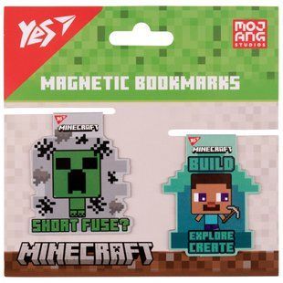 Закладки магнитные Yes "Minecraft friends", 2шт (708102)