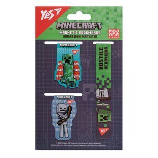 Закладки магнитные Yes "Minecraft", 3 шт (708347)