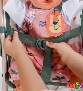 Коляска для куклы BABY BORN - ТРОПИКИ (прогулочная, складная)
