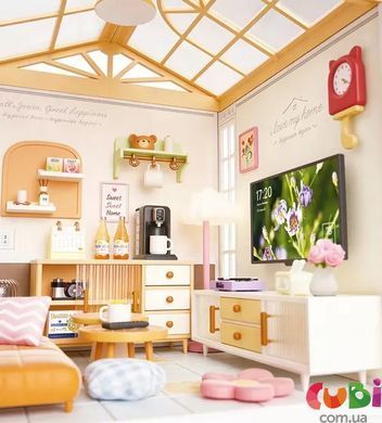 Конструктор-румбокс Mini House серії "Інтер'єр" &ndash; Вітальня (світло) (8006), комбінований