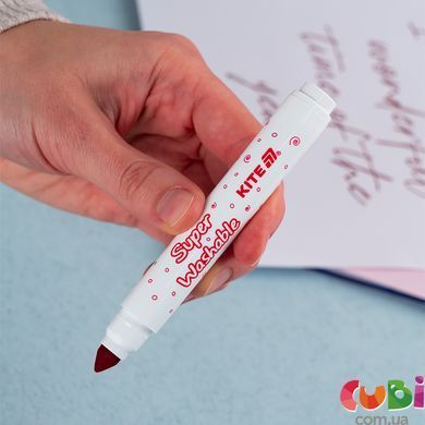 Фломастери Kite, набір 12шт, Kite Creative Superwashable Jumbo (K-1155)