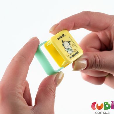 Точилка з контейнером прямокутна Kite Pochacco (PC26-116), салатовий; жовтий