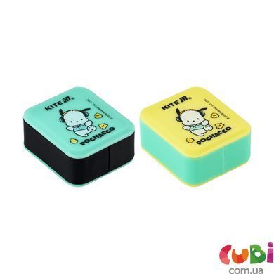 Точилка з контейнером прямокутна Kite Pochacco (PC26-116), салатовий; жовтий