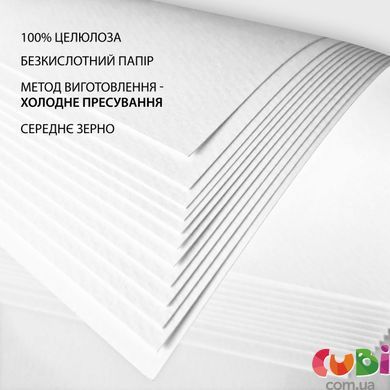 Бумага акварельная SANTI, А4, 12 л., 200г м2, пакет, 743300