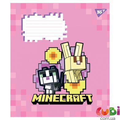 767584 А5 12 лін. Yes Minecraft Flowers, зошит учнівський шкільний