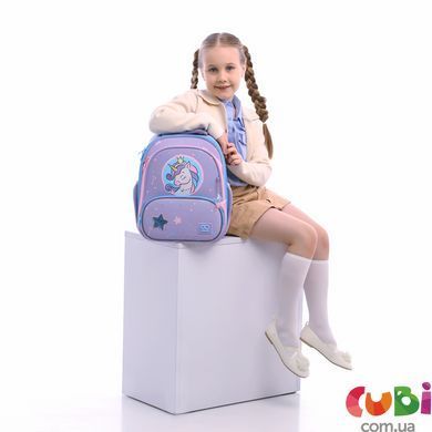 Рюкзак GoPack Education каркасный 597M-3 Fairytale Unicorn, комбинированый