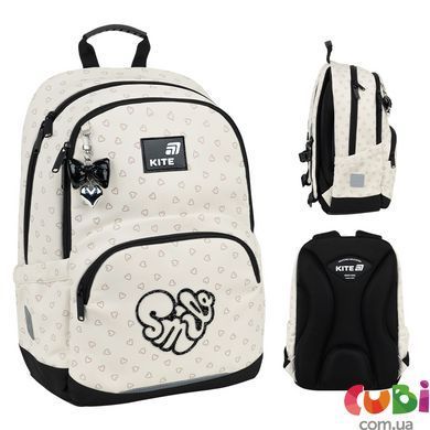 Школьный рюкзак Kite Education Shimmer&Smile (K26-585M-2), Бежевый