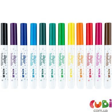 Фломастери Kite, набір 12шт, Kite Creative Superwashable Jumbo (K-1155)